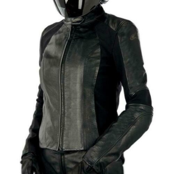 Alpinestars City Collection Armored Women's Leather Motorcycle Jacket 4US 40EU